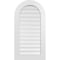 Ekena Millwork Round Top Surface Mount PVC Gable Vent: Functional, w/ 3-1/2"W x 1"P Standard Frame, 22"W x 42"H GVPRT22X4201SF - alternate 1